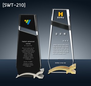 (SWT-210) 고급 크리스탈 상패 (大 26만, 中…